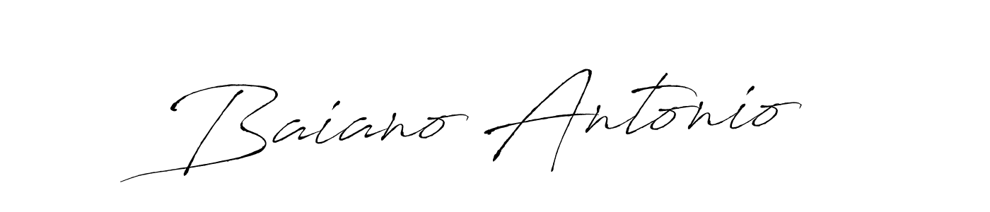 Make a beautiful signature design for name Baiano Antonio. Use this online signature maker to create a handwritten signature for free. Baiano Antonio signature style 6 images and pictures png