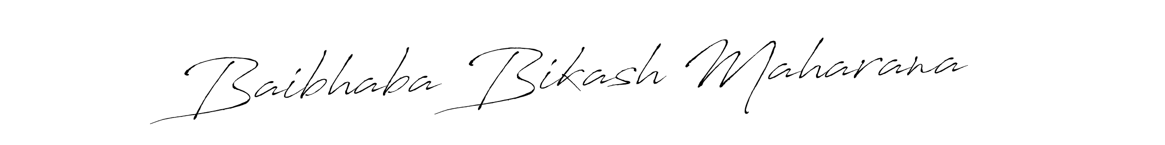 Create a beautiful signature design for name Baibhaba Bikash Maharana. With this signature (Antro_Vectra) fonts, you can make a handwritten signature for free. Baibhaba Bikash Maharana signature style 6 images and pictures png