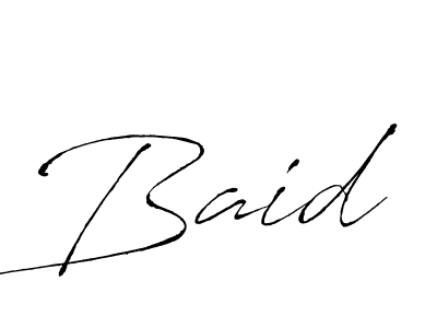 Use a signature maker to create a handwritten signature online. With this signature software, you can design (Antro_Vectra) your own signature for name Baid. Baid signature style 6 images and pictures png