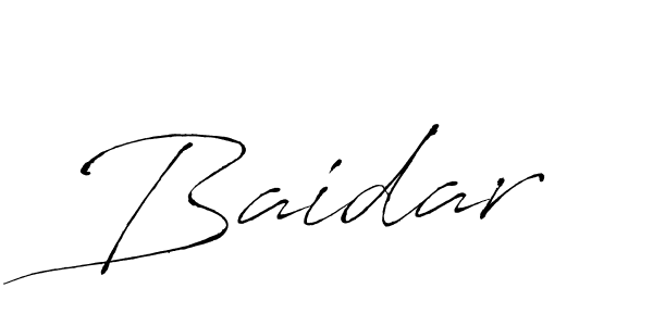 Create a beautiful signature design for name Baidar. With this signature (Antro_Vectra) fonts, you can make a handwritten signature for free. Baidar signature style 6 images and pictures png