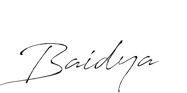 Make a beautiful signature design for name Baidya. With this signature (Antro_Vectra) style, you can create a handwritten signature for free. Baidya signature style 6 images and pictures png