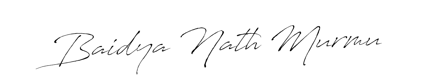 How to make Baidya Nath Murmu name signature. Use Antro_Vectra style for creating short signs online. This is the latest handwritten sign. Baidya Nath Murmu signature style 6 images and pictures png