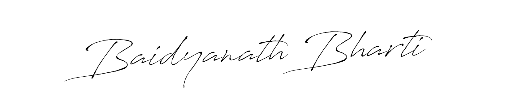 How to make Baidyanath Bharti signature? Antro_Vectra is a professional autograph style. Create handwritten signature for Baidyanath Bharti name. Baidyanath Bharti signature style 6 images and pictures png