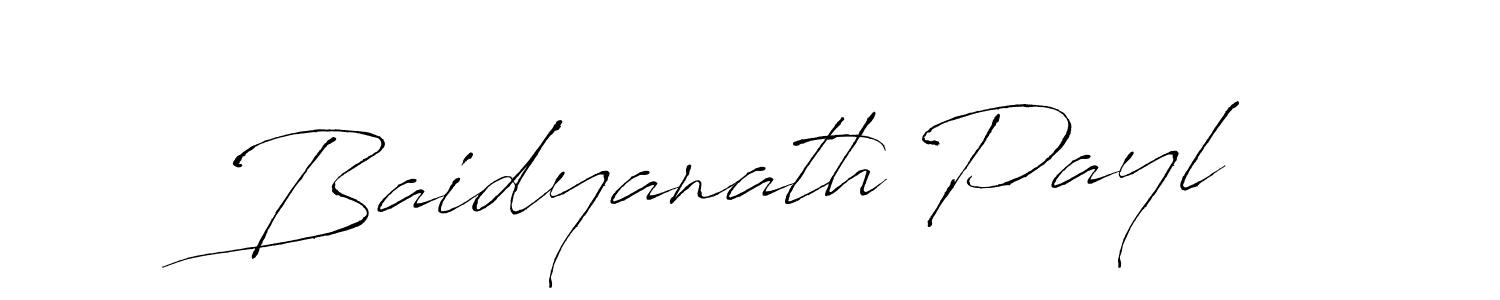 Create a beautiful signature design for name Baidyanath Payl. With this signature (Antro_Vectra) fonts, you can make a handwritten signature for free. Baidyanath Payl signature style 6 images and pictures png