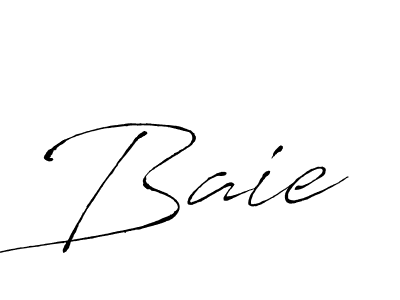 Use a signature maker to create a handwritten signature online. With this signature software, you can design (Antro_Vectra) your own signature for name Baie. Baie signature style 6 images and pictures png
