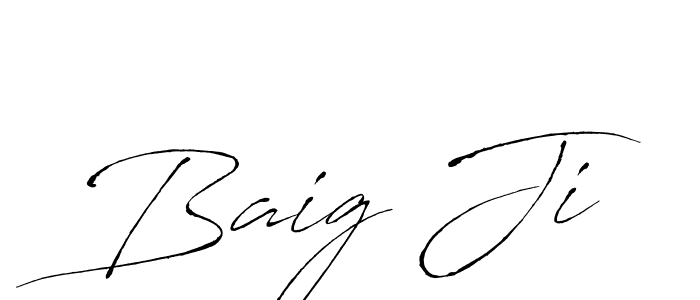 Use a signature maker to create a handwritten signature online. With this signature software, you can design (Antro_Vectra) your own signature for name Baig Ji. Baig Ji signature style 6 images and pictures png
