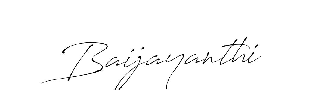 Design your own signature with our free online signature maker. With this signature software, you can create a handwritten (Antro_Vectra) signature for name Baijayanthi. Baijayanthi signature style 6 images and pictures png