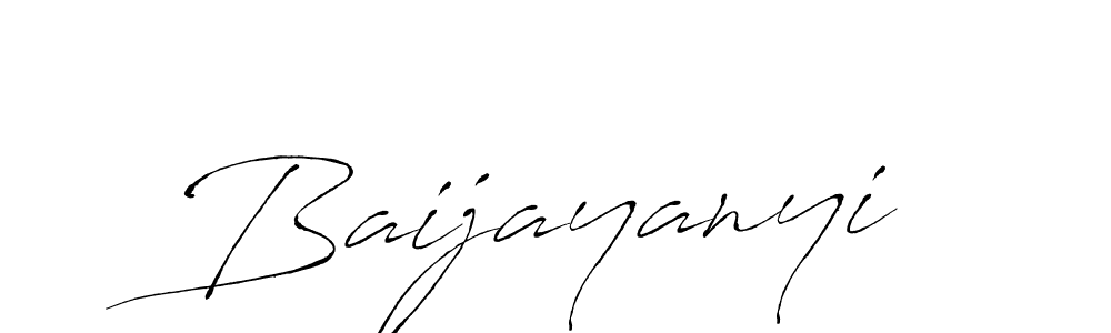 Use a signature maker to create a handwritten signature online. With this signature software, you can design (Antro_Vectra) your own signature for name Baijayanyi. Baijayanyi signature style 6 images and pictures png