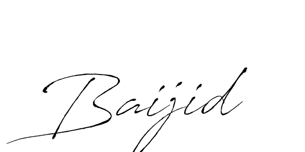 Use a signature maker to create a handwritten signature online. With this signature software, you can design (Antro_Vectra) your own signature for name Baijid. Baijid signature style 6 images and pictures png