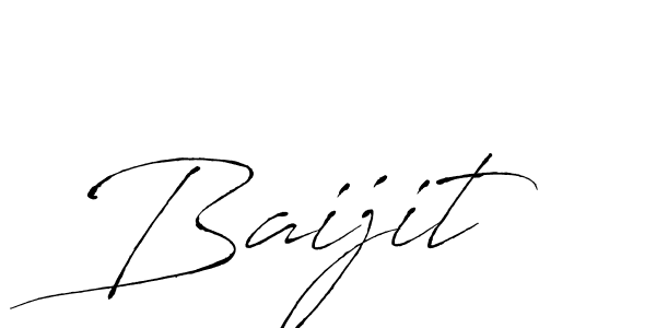 Baijit stylish signature style. Best Handwritten Sign (Antro_Vectra) for my name. Handwritten Signature Collection Ideas for my name Baijit. Baijit signature style 6 images and pictures png