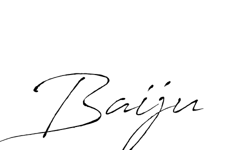 Design your own signature with our free online signature maker. With this signature software, you can create a handwritten (Antro_Vectra) signature for name Baiju. Baiju signature style 6 images and pictures png