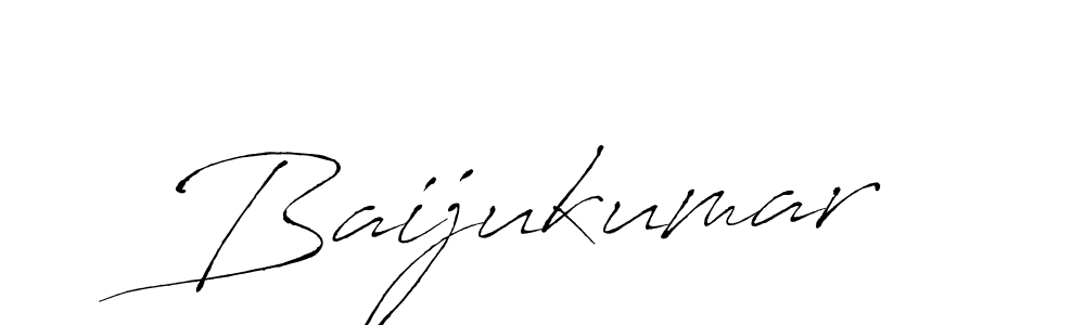 How to make Baijukumar signature? Antro_Vectra is a professional autograph style. Create handwritten signature for Baijukumar name. Baijukumar signature style 6 images and pictures png