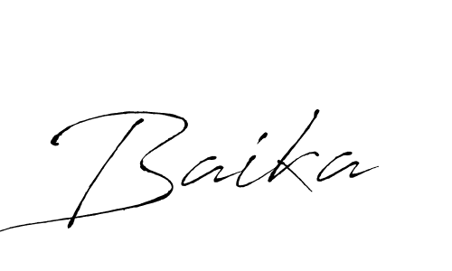 Create a beautiful signature design for name Baika. With this signature (Antro_Vectra) fonts, you can make a handwritten signature for free. Baika signature style 6 images and pictures png