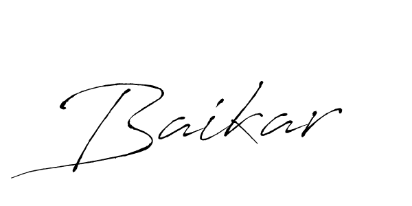 Make a beautiful signature design for name Baikar. With this signature (Antro_Vectra) style, you can create a handwritten signature for free. Baikar signature style 6 images and pictures png