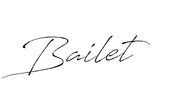 Create a beautiful signature design for name Bailet. With this signature (Antro_Vectra) fonts, you can make a handwritten signature for free. Bailet signature style 6 images and pictures png