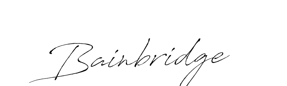 Create a beautiful signature design for name Bainbridge. With this signature (Antro_Vectra) fonts, you can make a handwritten signature for free. Bainbridge signature style 6 images and pictures png