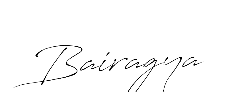 Make a beautiful signature design for name Bairagya. With this signature (Antro_Vectra) style, you can create a handwritten signature for free. Bairagya signature style 6 images and pictures png