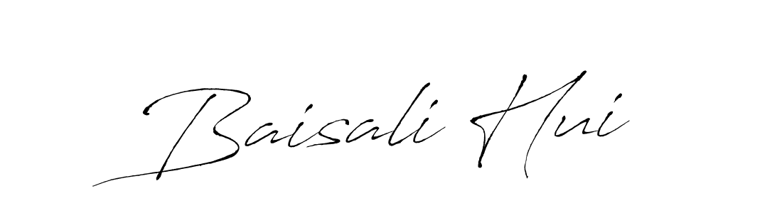 Baisali Hui stylish signature style. Best Handwritten Sign (Antro_Vectra) for my name. Handwritten Signature Collection Ideas for my name Baisali Hui. Baisali Hui signature style 6 images and pictures png
