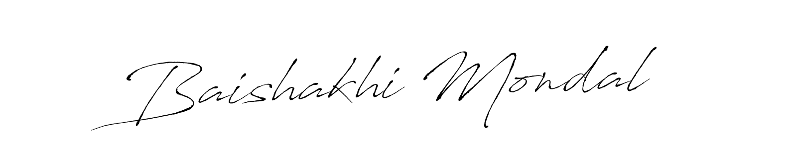 How to make Baishakhi Mondal signature? Antro_Vectra is a professional autograph style. Create handwritten signature for Baishakhi Mondal name. Baishakhi Mondal signature style 6 images and pictures png