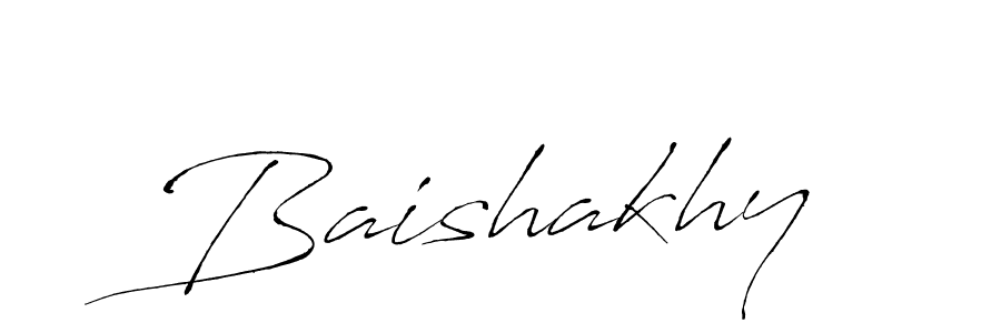 Make a beautiful signature design for name Baishakhy. With this signature (Antro_Vectra) style, you can create a handwritten signature for free. Baishakhy signature style 6 images and pictures png