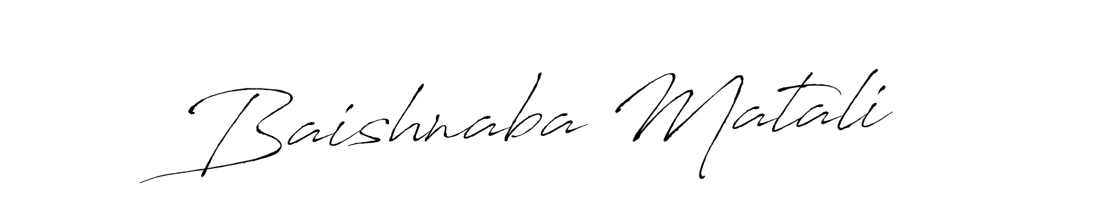 Design your own signature with our free online signature maker. With this signature software, you can create a handwritten (Antro_Vectra) signature for name Baishnaba Matali. Baishnaba Matali signature style 6 images and pictures png