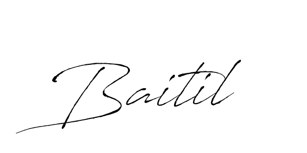 You can use this online signature creator to create a handwritten signature for the name Baitil. This is the best online autograph maker. Baitil signature style 6 images and pictures png