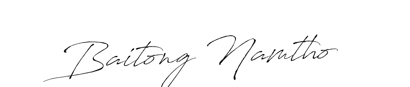 Also we have Baitong Namtho name is the best signature style. Create professional handwritten signature collection using Antro_Vectra autograph style. Baitong Namtho signature style 6 images and pictures png