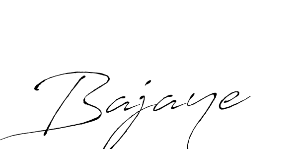 Design your own signature with our free online signature maker. With this signature software, you can create a handwritten (Antro_Vectra) signature for name Bajaye. Bajaye signature style 6 images and pictures png