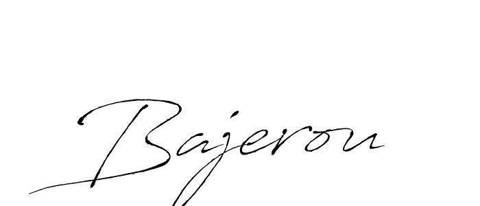 How to make Bajerou signature? Antro_Vectra is a professional autograph style. Create handwritten signature for Bajerou name. Bajerou signature style 6 images and pictures png