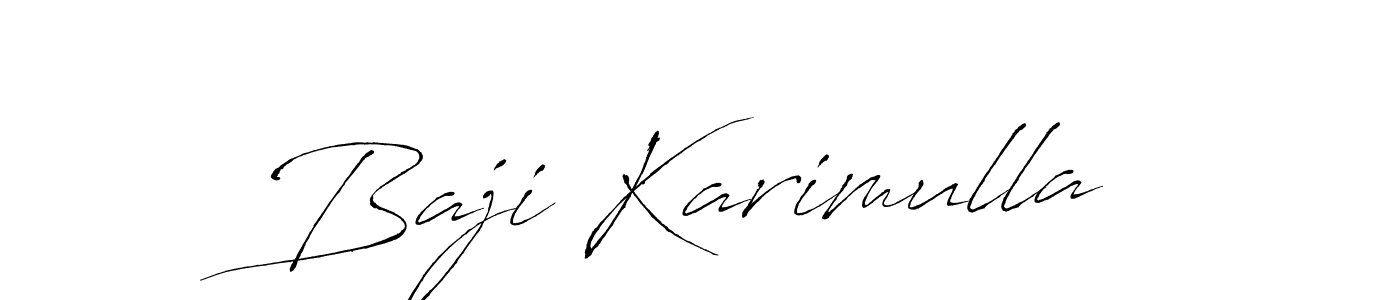 Antro_Vectra is a professional signature style that is perfect for those who want to add a touch of class to their signature. It is also a great choice for those who want to make their signature more unique. Get Baji Karimulla name to fancy signature for free. Baji Karimulla signature style 6 images and pictures png