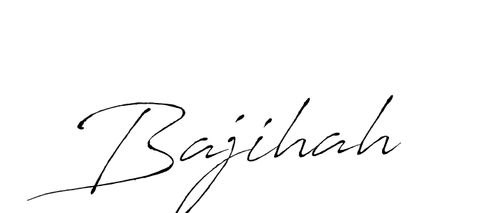 Antro_Vectra is a professional signature style that is perfect for those who want to add a touch of class to their signature. It is also a great choice for those who want to make their signature more unique. Get Bajihah name to fancy signature for free. Bajihah signature style 6 images and pictures png