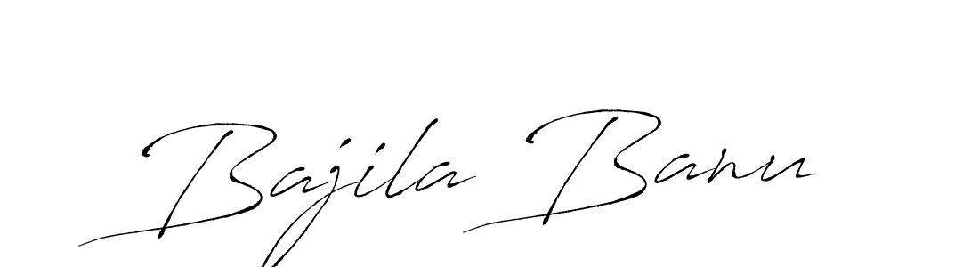 Create a beautiful signature design for name Bajila Banu. With this signature (Antro_Vectra) fonts, you can make a handwritten signature for free. Bajila Banu signature style 6 images and pictures png