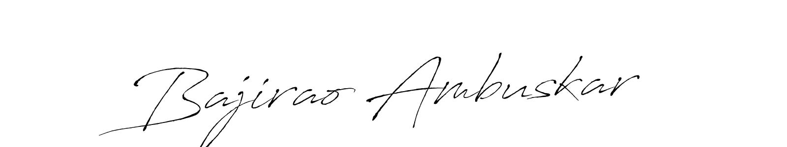 It looks lik you need a new signature style for name Bajirao Ambuskar. Design unique handwritten (Antro_Vectra) signature with our free signature maker in just a few clicks. Bajirao Ambuskar signature style 6 images and pictures png