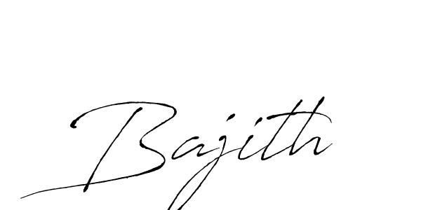 Use a signature maker to create a handwritten signature online. With this signature software, you can design (Antro_Vectra) your own signature for name Bajith. Bajith signature style 6 images and pictures png