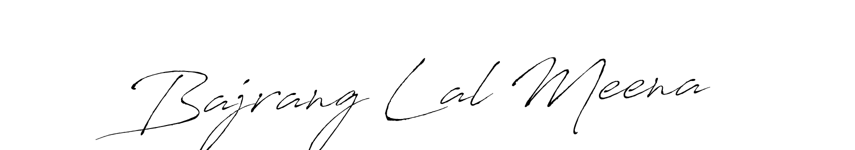 Make a beautiful signature design for name Bajrang Lal Meena. With this signature (Antro_Vectra) style, you can create a handwritten signature for free. Bajrang Lal Meena signature style 6 images and pictures png