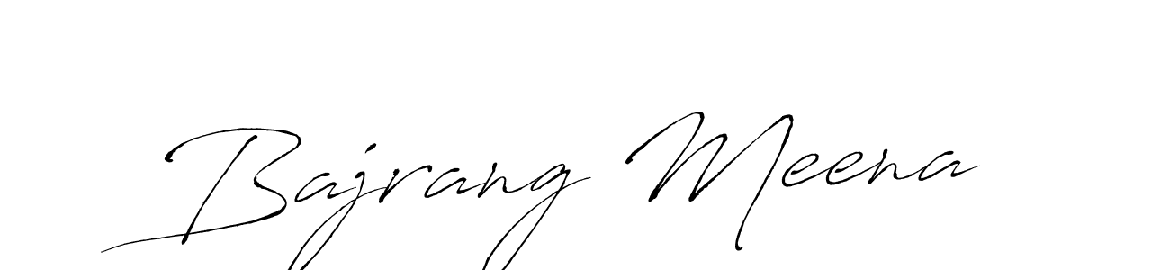 You should practise on your own different ways (Antro_Vectra) to write your name (Bajrang Meena) in signature. don't let someone else do it for you. Bajrang Meena signature style 6 images and pictures png