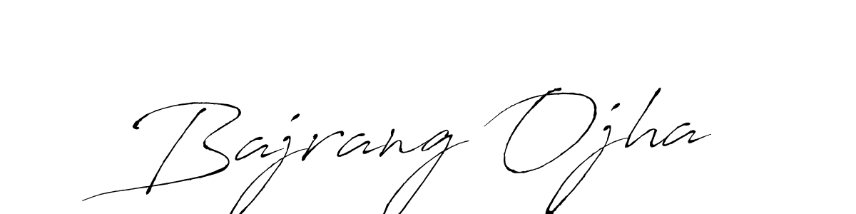 Create a beautiful signature design for name Bajrang Ojha. With this signature (Antro_Vectra) fonts, you can make a handwritten signature for free. Bajrang Ojha signature style 6 images and pictures png