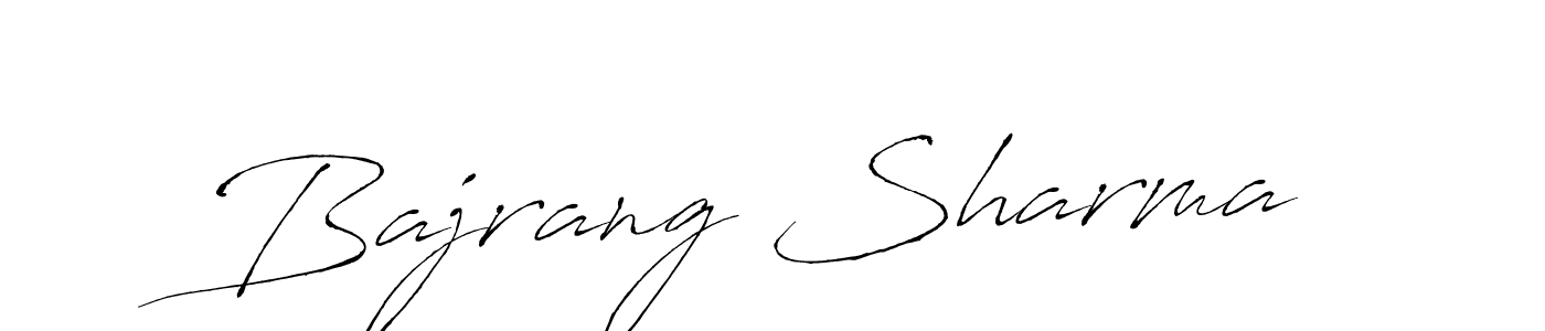 Also we have Bajrang Sharma name is the best signature style. Create professional handwritten signature collection using Antro_Vectra autograph style. Bajrang Sharma signature style 6 images and pictures png