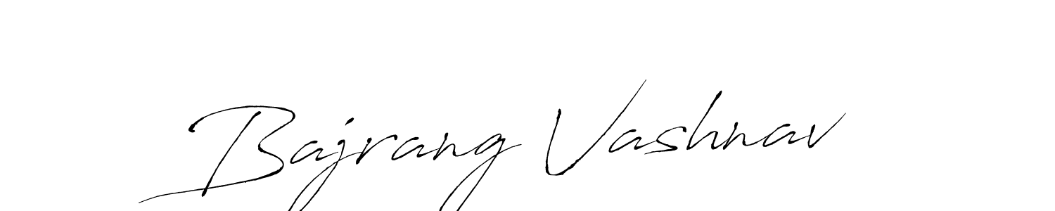 How to make Bajrang Vashnav signature? Antro_Vectra is a professional autograph style. Create handwritten signature for Bajrang Vashnav name. Bajrang Vashnav signature style 6 images and pictures png