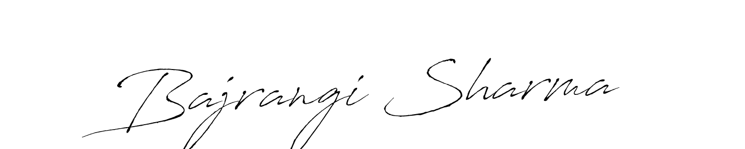 Antro_Vectra is a professional signature style that is perfect for those who want to add a touch of class to their signature. It is also a great choice for those who want to make their signature more unique. Get Bajrangi Sharma name to fancy signature for free. Bajrangi Sharma signature style 6 images and pictures png