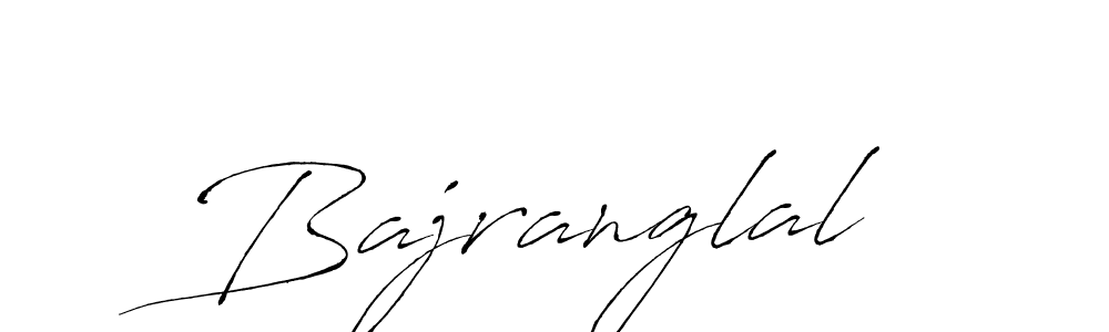 Make a beautiful signature design for name Bajranglal. With this signature (Antro_Vectra) style, you can create a handwritten signature for free. Bajranglal signature style 6 images and pictures png