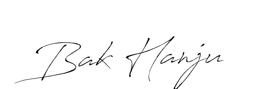 Once you've used our free online signature maker to create your best signature Antro_Vectra style, it's time to enjoy all of the benefits that Bak Hanju name signing documents. Bak Hanju signature style 6 images and pictures png