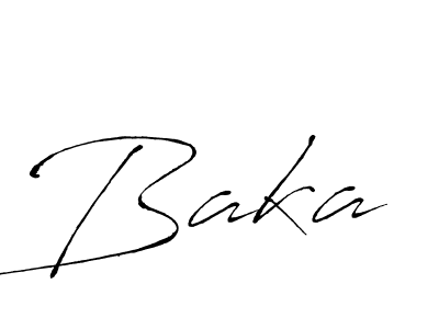 Use a signature maker to create a handwritten signature online. With this signature software, you can design (Antro_Vectra) your own signature for name Baka. Baka signature style 6 images and pictures png
