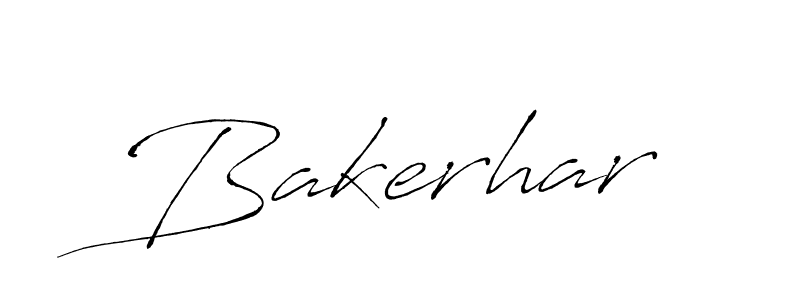 Make a beautiful signature design for name Bakerhar. With this signature (Antro_Vectra) style, you can create a handwritten signature for free. Bakerhar signature style 6 images and pictures png
