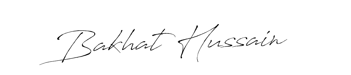 Bakhat Hussain stylish signature style. Best Handwritten Sign (Antro_Vectra) for my name. Handwritten Signature Collection Ideas for my name Bakhat Hussain. Bakhat Hussain signature style 6 images and pictures png
