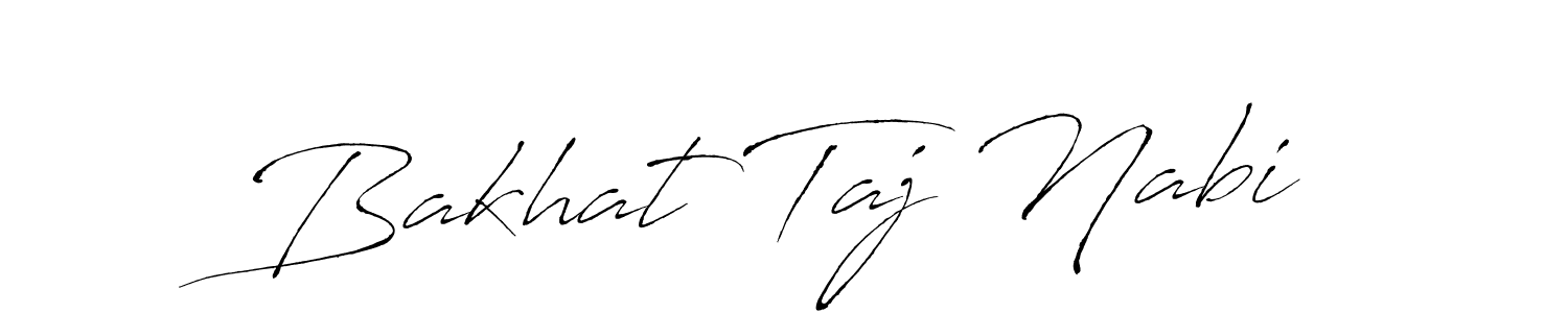 Antro_Vectra is a professional signature style that is perfect for those who want to add a touch of class to their signature. It is also a great choice for those who want to make their signature more unique. Get Bakhat Taj Nabi name to fancy signature for free. Bakhat Taj Nabi signature style 6 images and pictures png