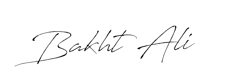 Design your own signature with our free online signature maker. With this signature software, you can create a handwritten (Antro_Vectra) signature for name Bakht Ali. Bakht Ali signature style 6 images and pictures png