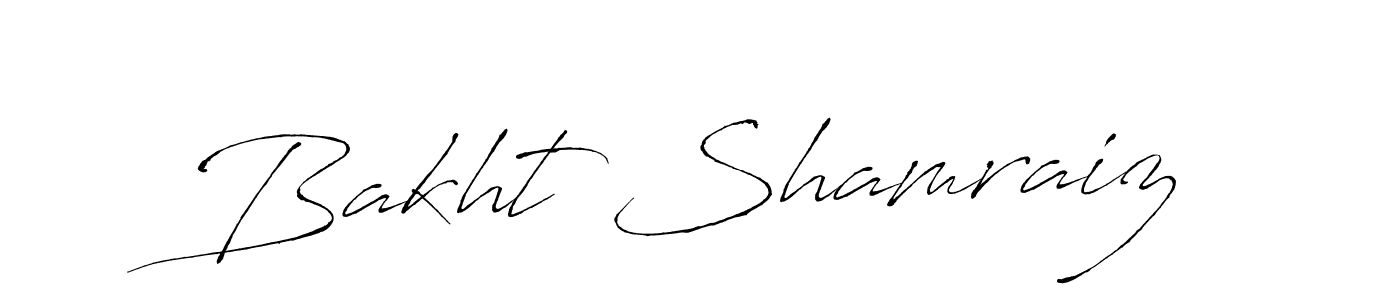 Similarly Antro_Vectra is the best handwritten signature design. Signature creator online .You can use it as an online autograph creator for name Bakht Shamraiz. Bakht Shamraiz signature style 6 images and pictures png