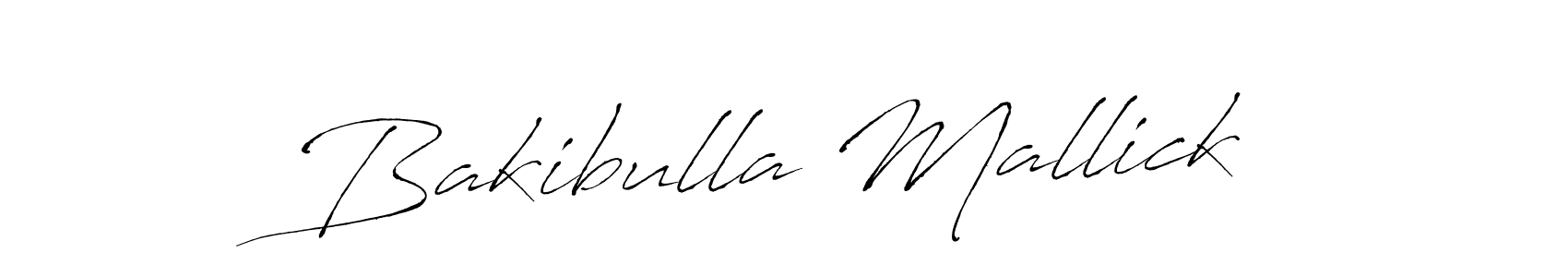 Bakibulla Mallick stylish signature style. Best Handwritten Sign (Antro_Vectra) for my name. Handwritten Signature Collection Ideas for my name Bakibulla Mallick. Bakibulla Mallick signature style 6 images and pictures png