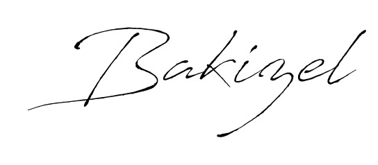 Make a beautiful signature design for name Bakizel. With this signature (Antro_Vectra) style, you can create a handwritten signature for free. Bakizel signature style 6 images and pictures png